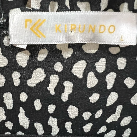 Black & white babydoll dress size large - Picture 2 of 4